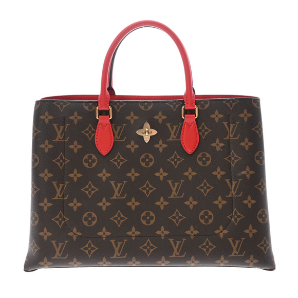Louis Vuitton Handbags - Louis Vuitton Monogram Flower Tote Coquelicot Red Canvas Bag